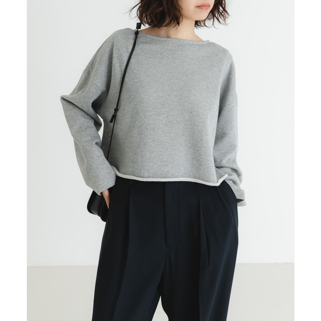 アーバンリサーチ URBAN RESEARCH ショート丈カットオフスウェット 