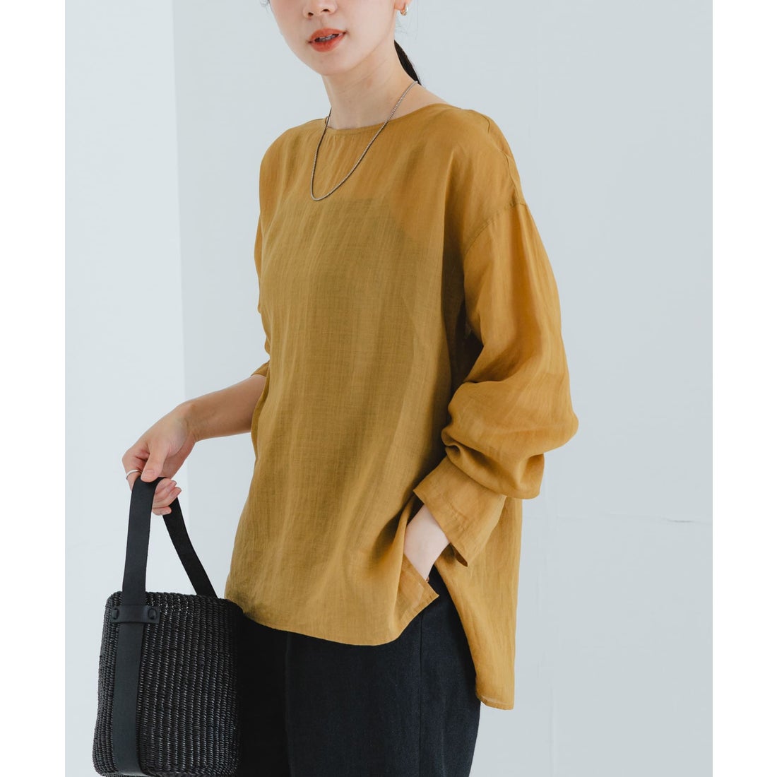 アーバンリサーチ URBAN RESEARCH ラミーTブラウス （BLACK 