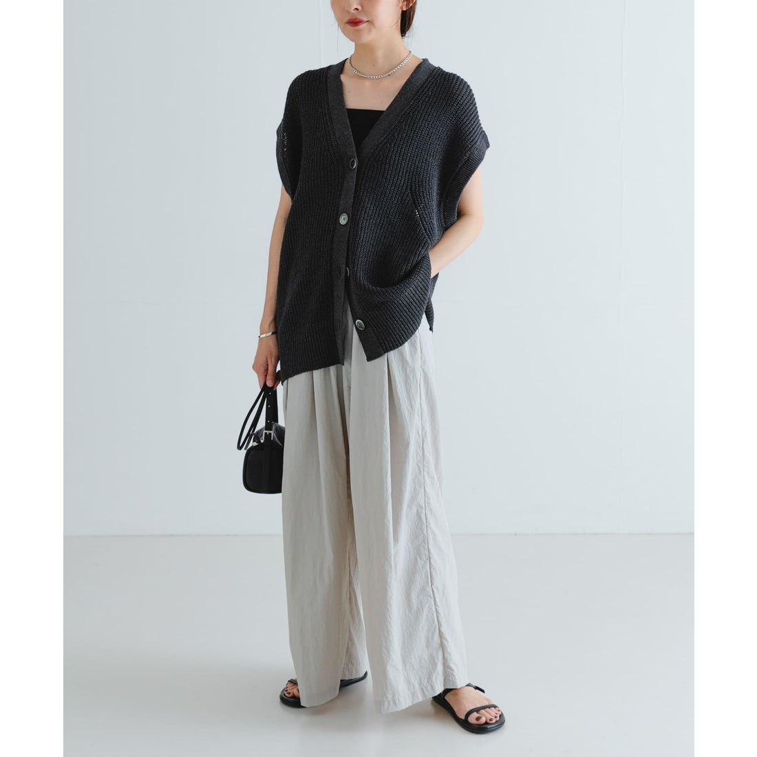 アーバンリサーチ URBAN RESEARCH ペーパーヤーンチュニックニット