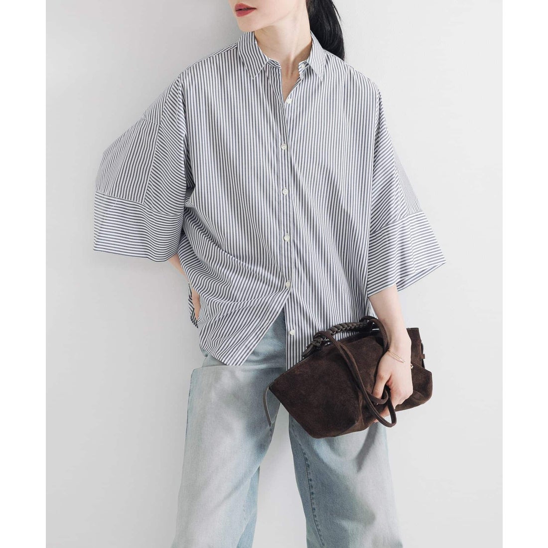 アーバンリサーチ URBAN RESEARCH ハーフスリーブシャツ （BLACK 