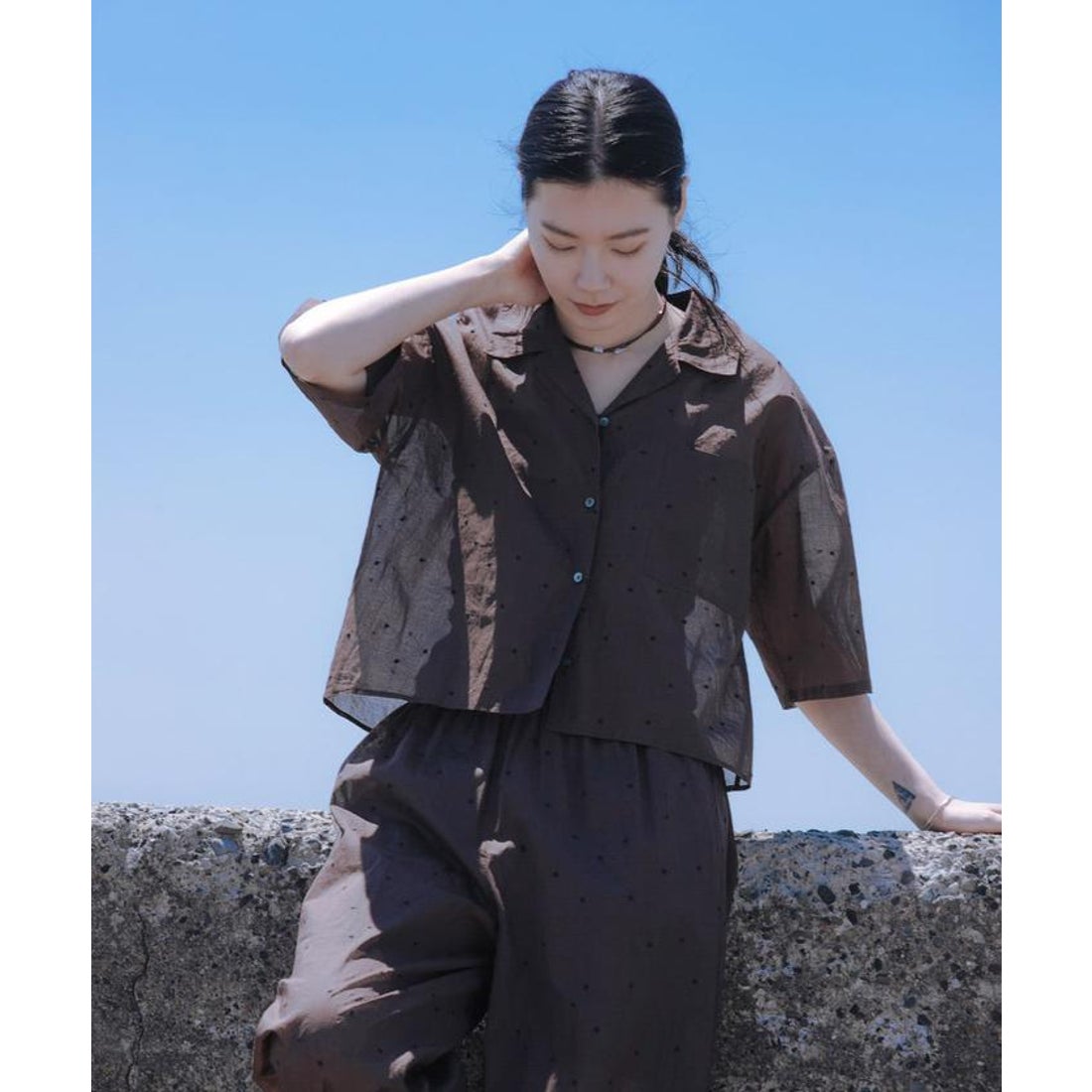 アーバンリサーチ URBAN RESEARCH new basic オーガンジードット 