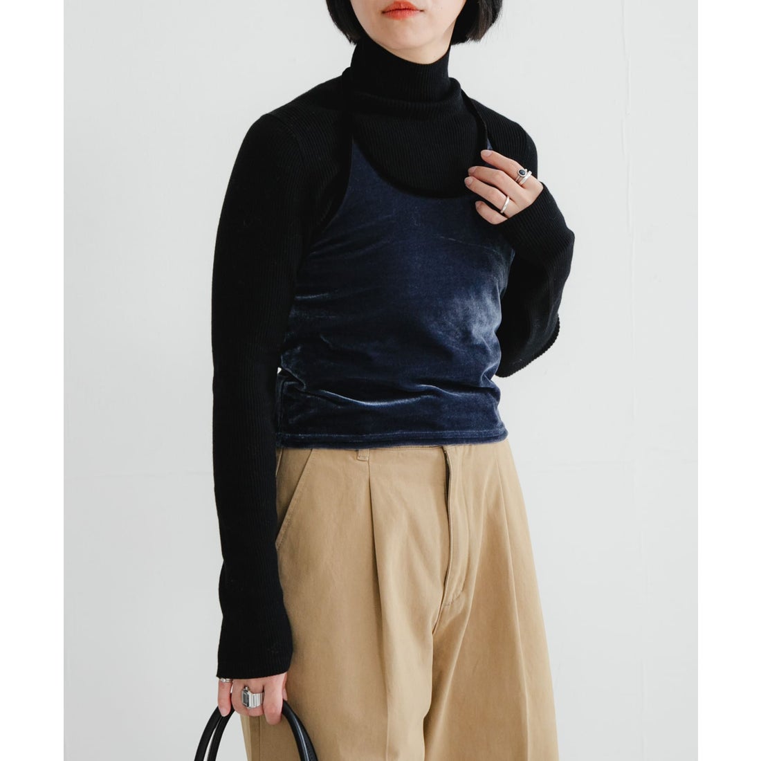 アーバンリサーチ URBAN RESEARCH ホルターネックベロアビスチェ