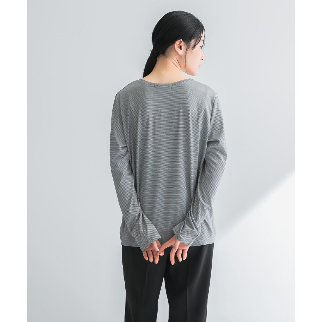 アーバンリサーチ URBAN RESEARCH テンセルコットンボーダーカットソー