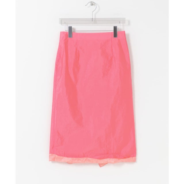 RECTO LAYERED DETAIL MIDI SKIRT （ピンク）