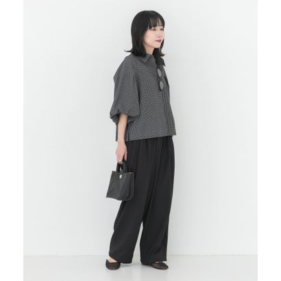 アーバンリサーチ URBAN RESEARCH 『4サイズ展開』スリータックワイドパンツ （チャコールグレー）｜詳細画像