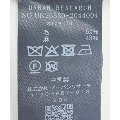 アーバンリサーチ URBAN RESEARCH new basic WOOL LINEN PANTS （ブラック）｜詳細画像