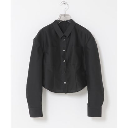 アーバンリサーチ URBAN RESEARCH new basic TAUT SILK SHIRTS （ブラック）｜詳細画像