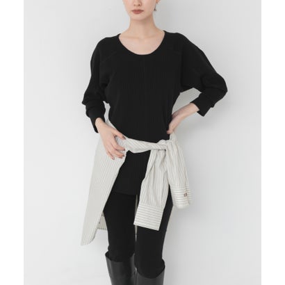 アーバンリサーチ URBAN RESEARCH new basic FRAME FLUID KNIT （ホワイト）｜詳細画像