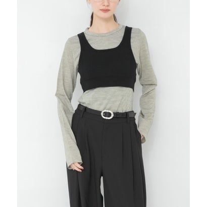 アーバンリサーチ URBAN RESEARCH new basic FLUID KNIT BUISTIER （ダークブラウン）｜詳細画像