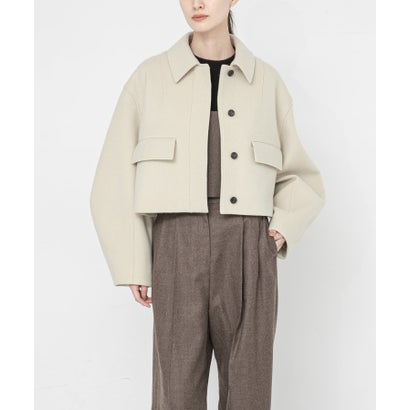 new basic RIDGE MINIMAL SHORT COAT （ダークブラウン）｜詳細画像