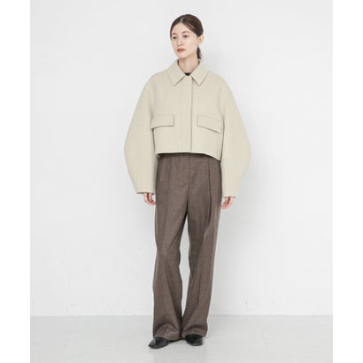 new basic RIDGE MINIMAL SHORT COAT （ライトベージュ）｜詳細画像