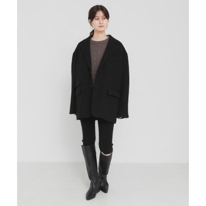 new basic BOILED WOOL JACKET （ブラック）｜詳細画像