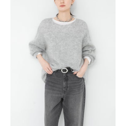 アーバンリサーチ URBAN RESEARCH 『WEB/一部店舗限定カラー』ヘアリールーズニット （ブラウン系その他）｜詳細画像
