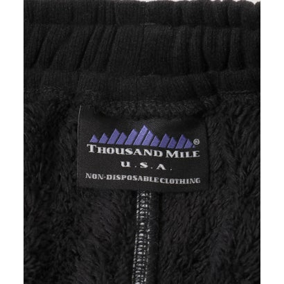 アーバンリサーチ URBAN RESEARCH 『別注』THOUSAND MILE×URBAN RESEARCH KNIT FLEECE FLARE PANTS （ブラック）｜詳細画像