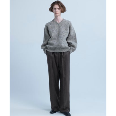 アーバンリサーチ URBAN RESEARCH new basic SPONGY NEP V-NECK KNIT （グレー）｜詳細画像