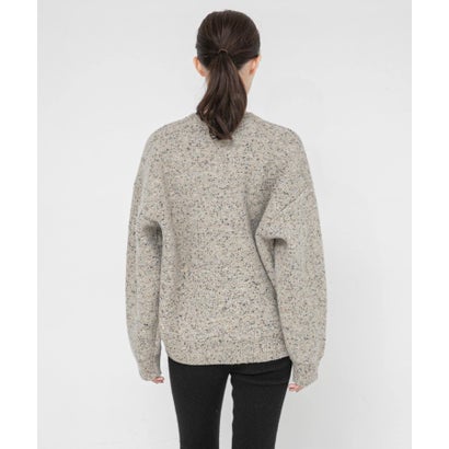 アーバンリサーチ URBAN RESEARCH new basic SPONGY NEP V-NECK KNIT （グレー）｜詳細画像