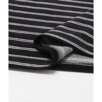 アーバンリサーチ URBAN RESEARCH VELOUR BORDER 2WAY TOPS （ブラック）｜詳細画像