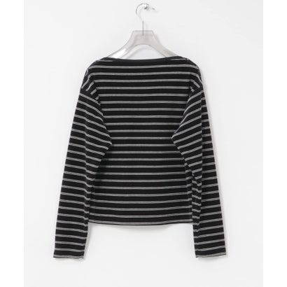 アーバンリサーチ URBAN RESEARCH VELOUR BORDER 2WAY TOPS （アイボリー）｜詳細画像