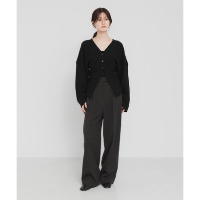 アーバンリサーチ URBAN RESEARCH new basic RIDGE FLOW CARDIGAN （ブラック）｜詳細画像