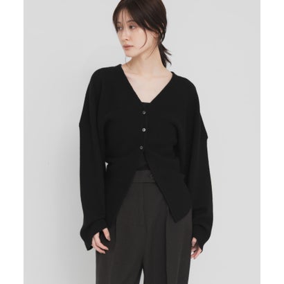 アーバンリサーチ URBAN RESEARCH new basic RIDGE FLOW CARDIGAN （ライトカーキ）｜詳細画像