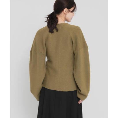 アーバンリサーチ URBAN RESEARCH new basic RIDGE FLOW CARDIGAN （ライトカーキ）｜詳細画像