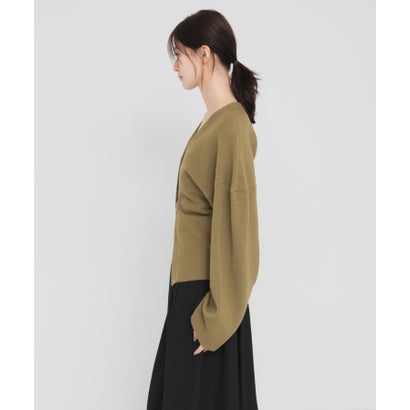 アーバンリサーチ URBAN RESEARCH new basic RIDGE FLOW CARDIGAN （ライトカーキ）｜詳細画像