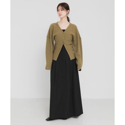 アーバンリサーチ URBAN RESEARCH new basic RIDGE FLOW CARDIGAN （ライトカーキ）｜詳細画像