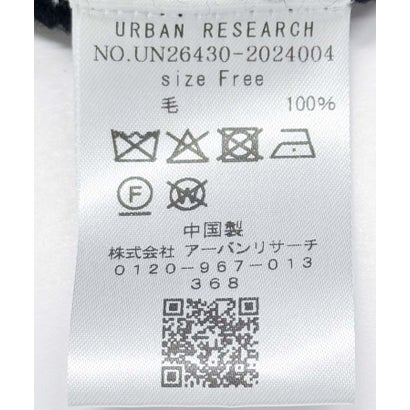 アーバンリサーチ URBAN RESEARCH new basic RIDGE PULL KNIT （ブラック）｜詳細画像