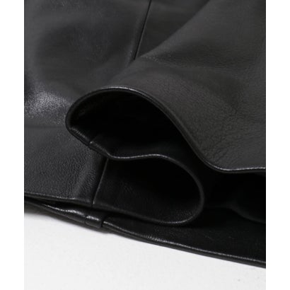 アーバンリサーチ URBAN RESEARCH Teya Fold Leather Jacket （ブラック）｜詳細画像