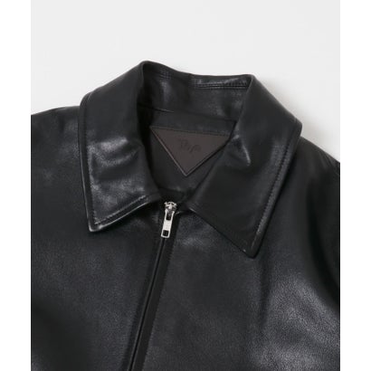 アーバンリサーチ URBAN RESEARCH Teya Fold Leather Jacket （ブラック）｜詳細画像