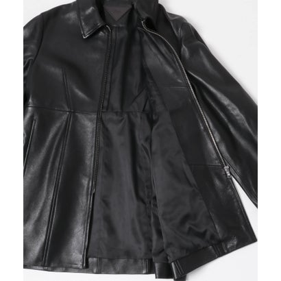 アーバンリサーチ URBAN RESEARCH Teya Fold Leather Jacket （ブラック）｜詳細画像