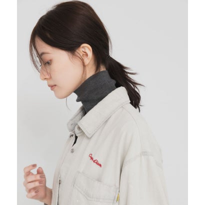 WOOL SILK TURTLENECK KNIT （オフホワイト）｜詳細画像