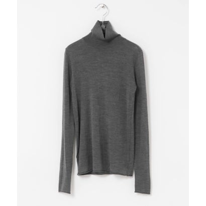 WOOL SILK TURTLENECK KNIT （オフホワイト）｜詳細画像