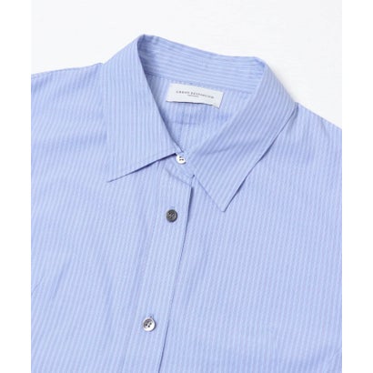 アーバンリサーチ URBAN RESEARCH new basic FORM SLEEVE STRIPE SHIRT （ブルー）｜詳細画像