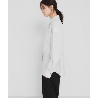 アーバンリサーチ URBAN RESEARCH new basic FORM SLEEVE STRIPE SHIRT （ブルー）｜詳細画像