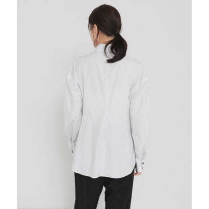 アーバンリサーチ URBAN RESEARCH new basic FORM SLEEVE STRIPE SHIRT （ブルー）｜詳細画像