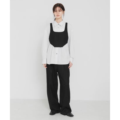 アーバンリサーチ URBAN RESEARCH new basic FORM SLEEVE STRIPE SHIRT （ブルー）｜詳細画像