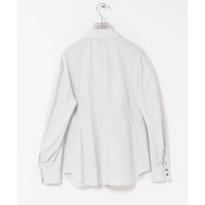 アーバンリサーチ URBAN RESEARCH new basic FORM SLEEVE STRIPE SHIRT （ホワイト）｜詳細画像