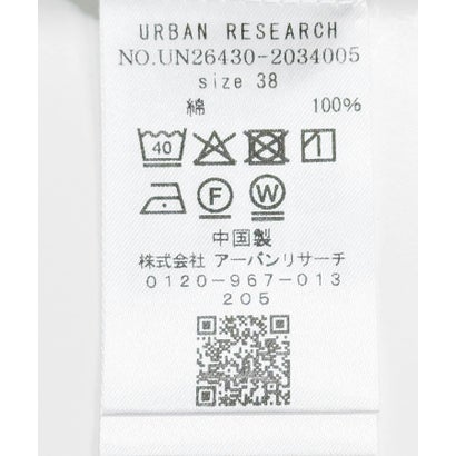 アーバンリサーチ URBAN RESEARCH new basic FORM SLEEVE STRIPE SHIRT （ホワイト）｜詳細画像