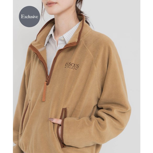 『別注』DISCUS ATHLETIC×FLEECE ANORAK （ベージュ）