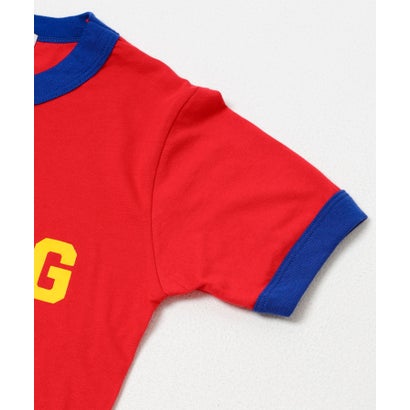 アーバンリサーチ URBAN RESEARCH Teya Flock Letter Ringer T-shirts （ブラック）｜詳細画像