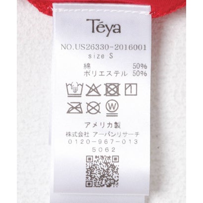 アーバンリサーチ URBAN RESEARCH Teya Flock Letter Ringer T-shirts （ブラック）｜詳細画像