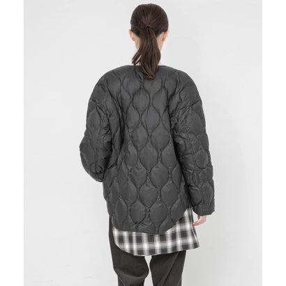 アーバンリサーチ URBAN RESEARCH 『Sサイズ/WEB限定』ノーカラーキルティングダウン （ブラック）｜詳細画像