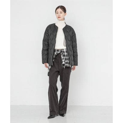 アーバンリサーチ URBAN RESEARCH 『Sサイズ/WEB限定』ノーカラーキルティングダウン （ブラック）｜詳細画像