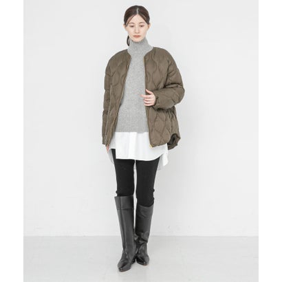 アーバンリサーチ URBAN RESEARCH 『Sサイズ/WEB限定』ノーカラーキルティングダウン （ブラック）｜詳細画像