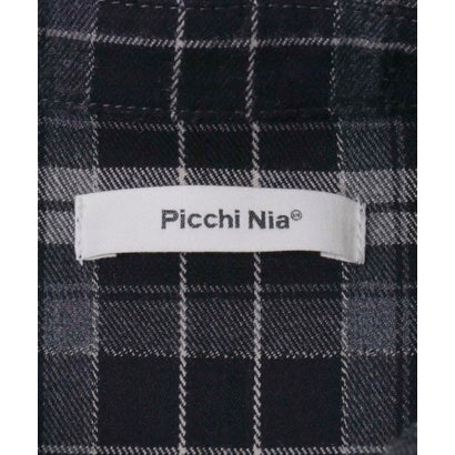 Picchi Nia Grandpa Check Shirts （ブラック）｜詳細画像