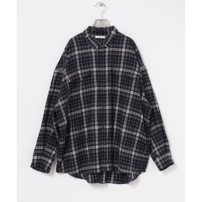 Picchi Nia Grandpa Check Shirts （ブラック）｜詳細画像