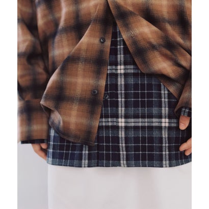 Picchi Nia Grandpa Check Shirts （グレー）｜詳細画像