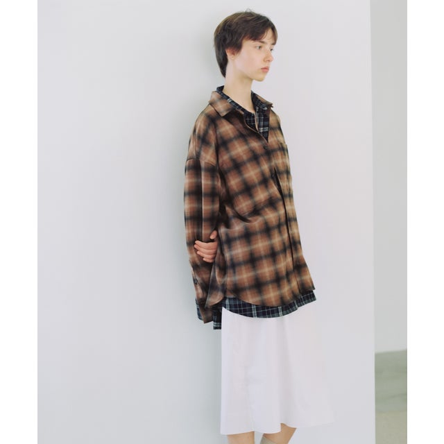 Picchi Nia Sunday Check Shirts （ブラウン）