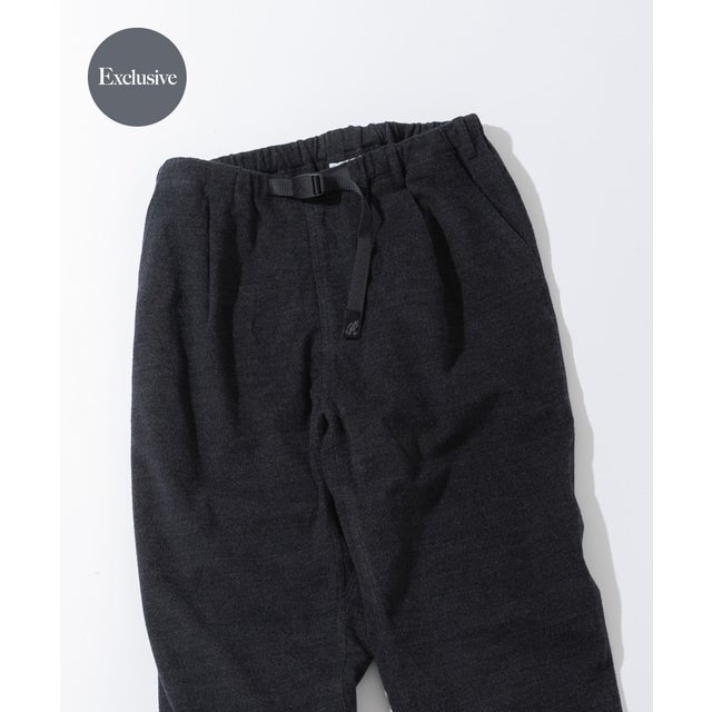 『別注』Gramicci for WOOL BLEND FLANNEL トラウザー （チャコールグレー）